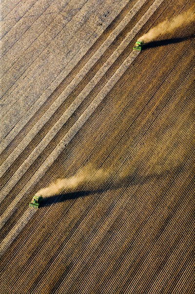 Cotton Harvesting, Buckeye, Arizona von Alex Maclean