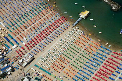 Adriatic Coast, Cattolica, Italy von Alex Maclean