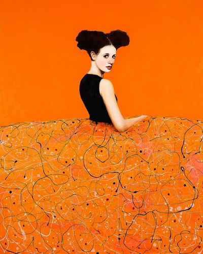 Menina Naranja by Alfredo Palmero