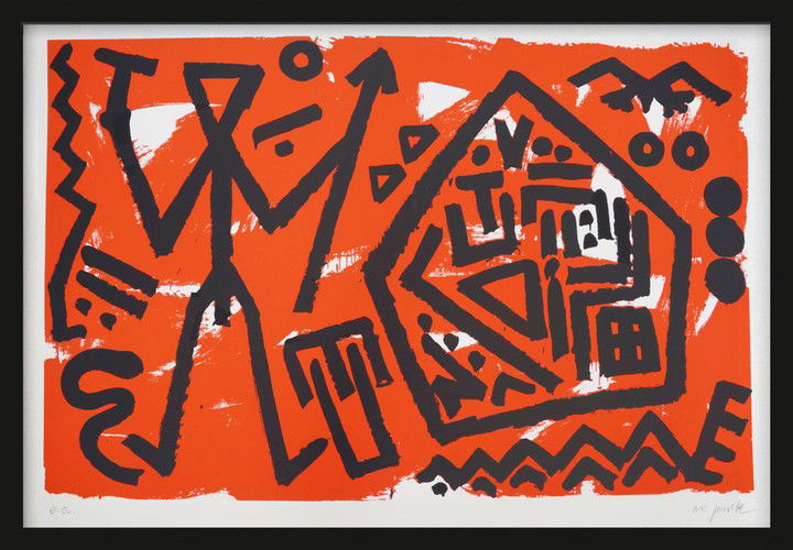 Pentagon rot von A.r. Penck Pentagon rot von A.r. Penck