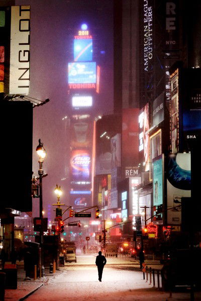Man on broadway von Christophe Jacrot