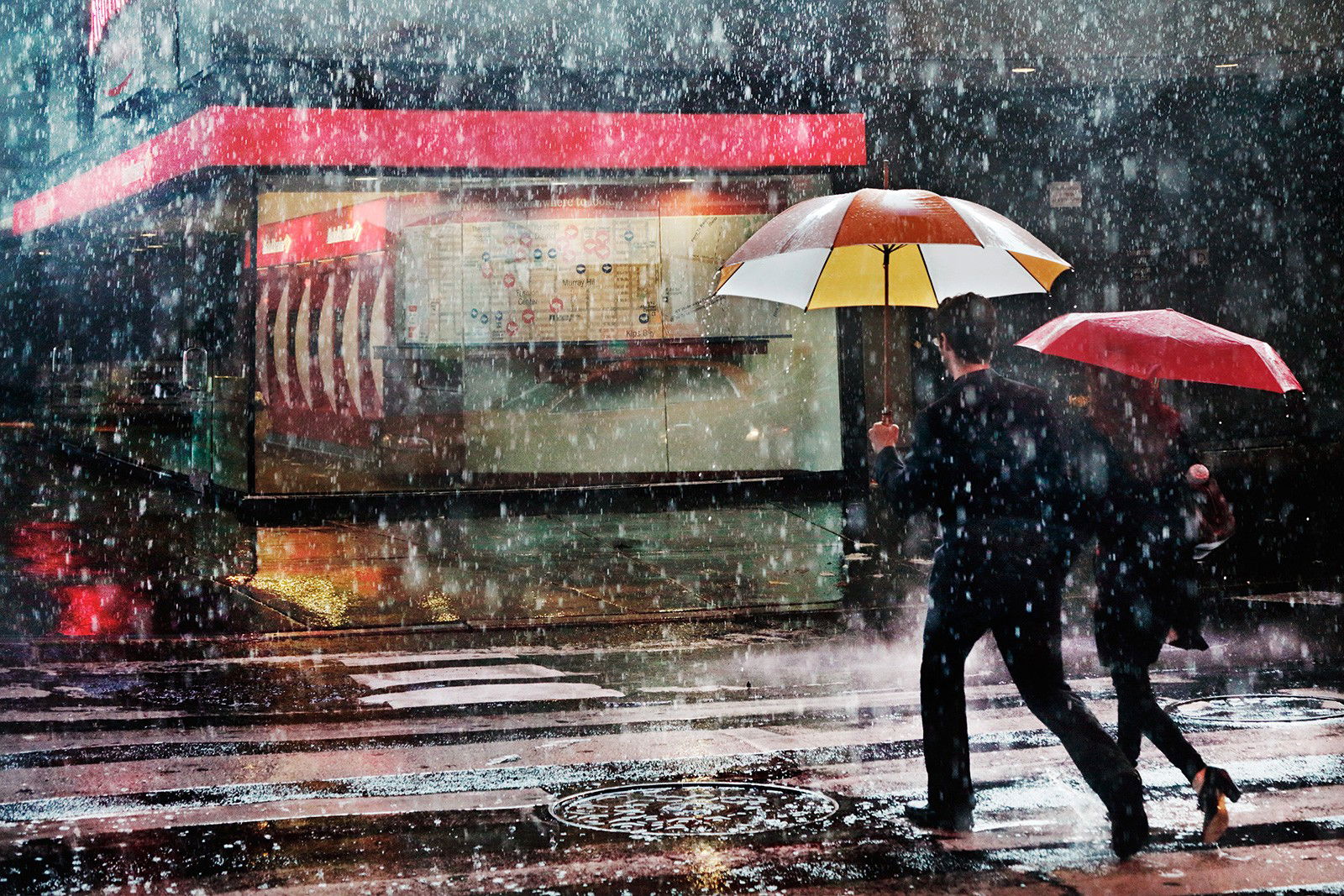 Couple in the rain by Christophe Jacrot Couple in the rain by Christophe Jacrot