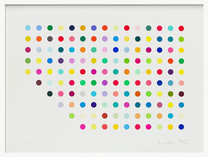 Spot Print - Meprobamate by Damien Hirst Spot Print - Meprobamate by Damien Hirst