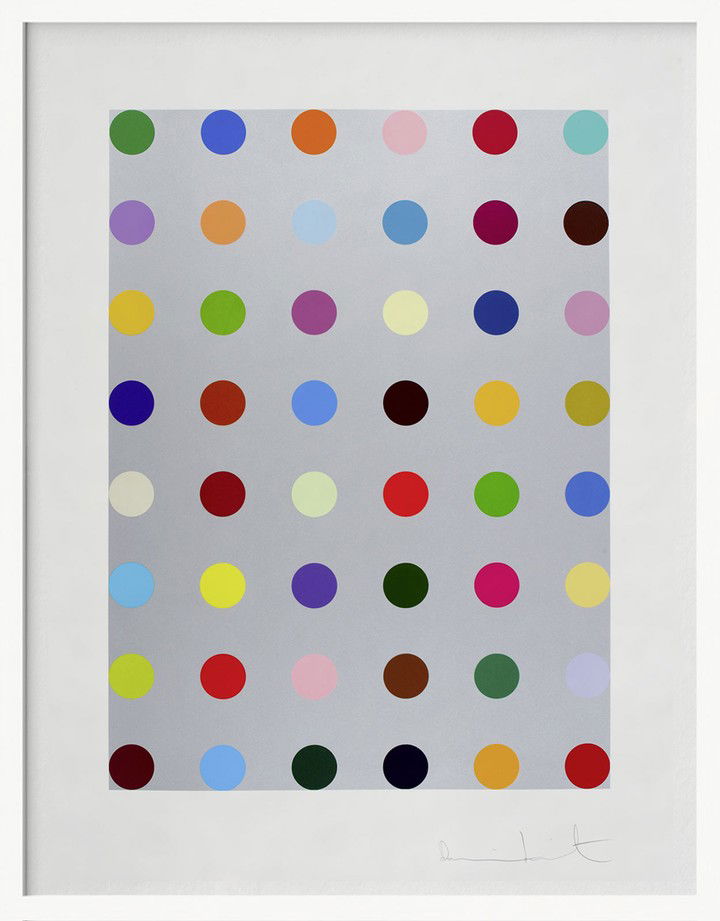 Spot - Print - Portrait - Silver - Lepidine by Damien Hirst Spot - Print - Portrait - Silver - Lepidine by Damien Hirst