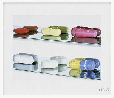 Elusive Truth Print - Six Pills - Large von Damien Hirst