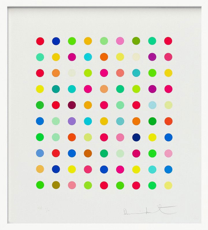 Spot Print - Lanatoside B by Damien Hirst Spot Print - Lanatoside B by Damien Hirst