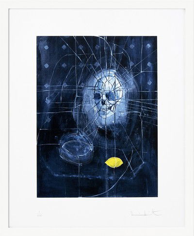 Skull with Ashtray and Lemon von Damien Hirst