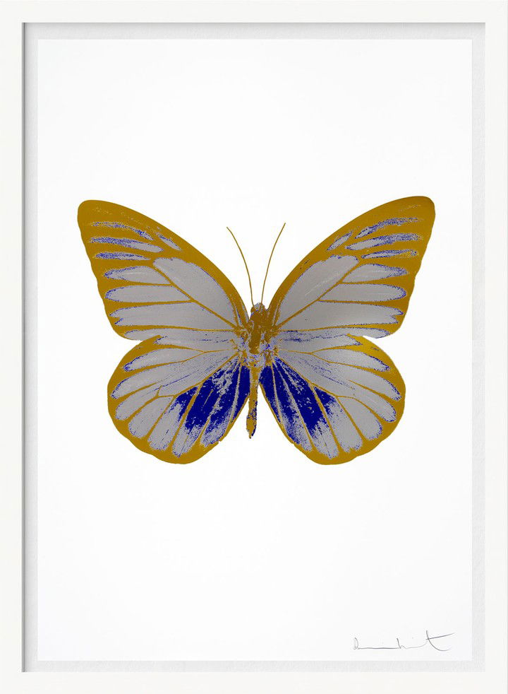 The Souls I - Silver Gloss Westminster Blue Oriental Gold by Damien Hirst The Souls I - Silver Gloss Westminster Blue Oriental Gold by Damien Hirst