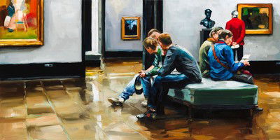 Sieben Kunstfreunde von Edward B. Gordon