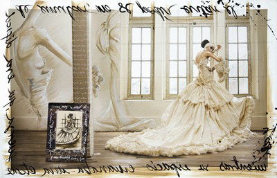 Haute Couture beige dress von Efren Isaza