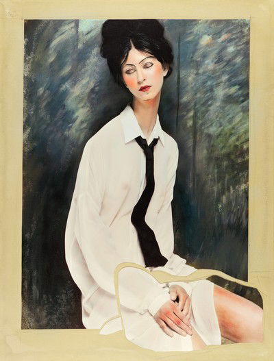 Women I (after Modigliani) von Efren Isaza