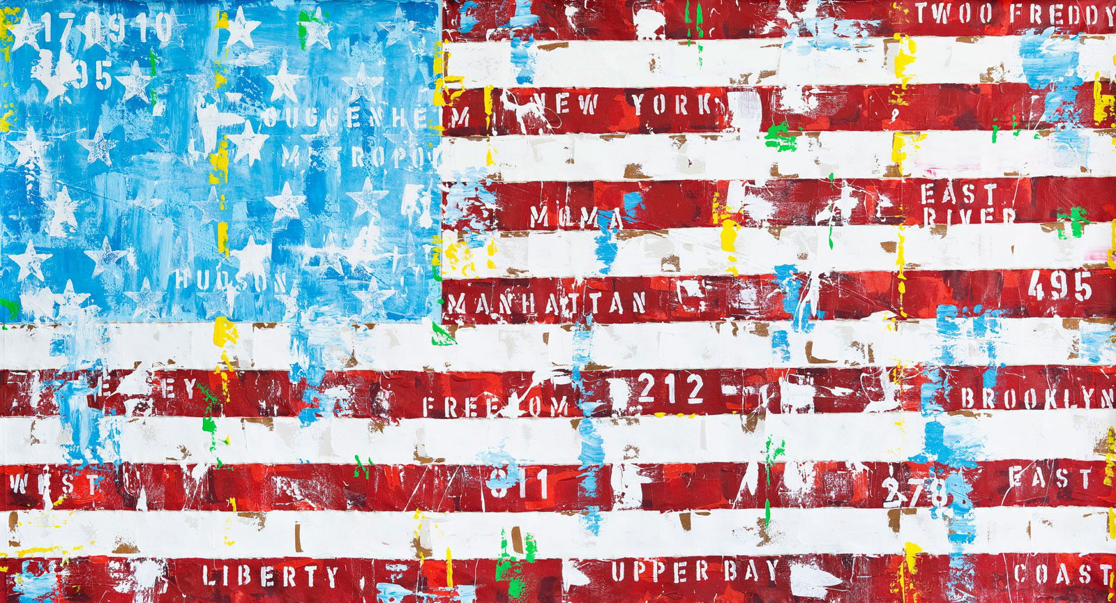 New York Flag von Freddy Reitz New York Flag von Freddy Reitz