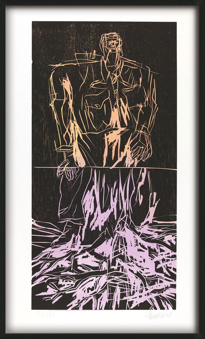 Geteilter Held (Remix) von Georg Baselitz Geteilter Held (Remix) von Georg Baselitz