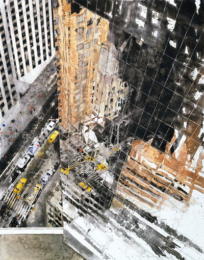 Reflection 7th Avenue von Gottfried Salzmann
