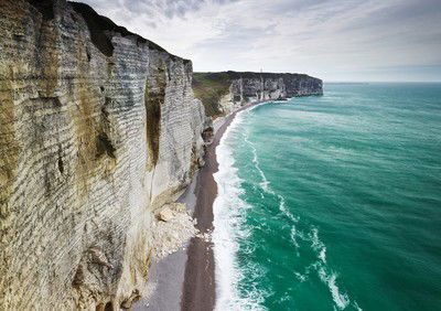 Chalk Cliffs, Normandy, France von Jonathan Andrew