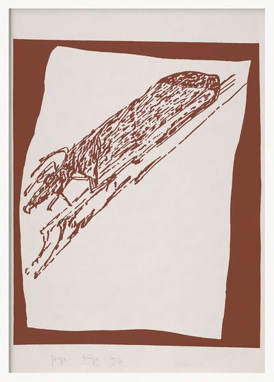 Hirsch auf Urschlitten von Joseph Beuys