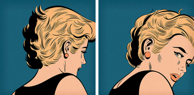 The girl with the red earring von Joe Mcdermott