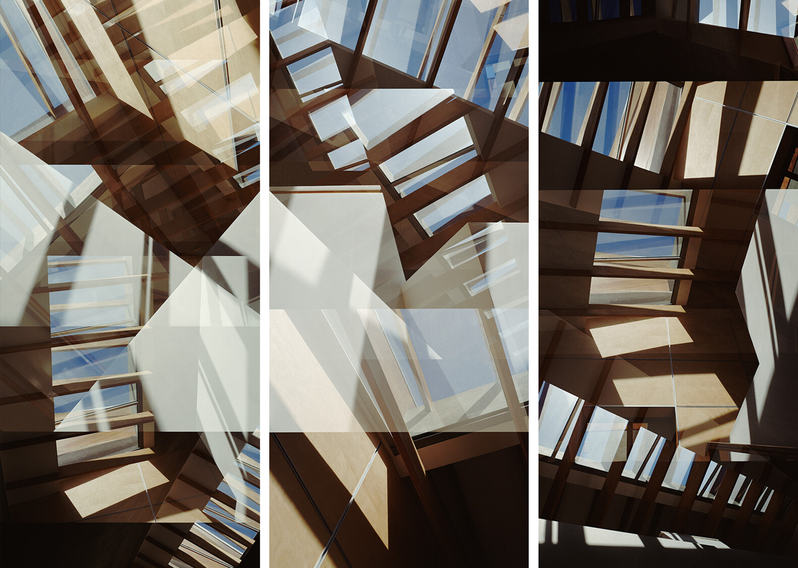Carmy Skylight Triptych by Jenny Okun Carmy Skylight Triptych by Jenny Okun