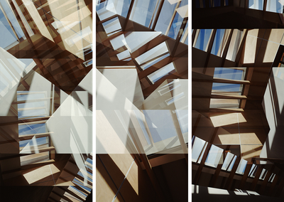 Carmy Skylight Triptych von Jenny Okun