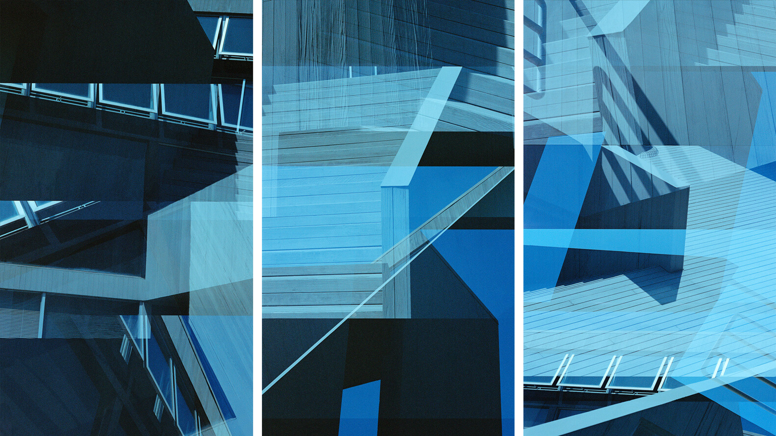 Gwathmey House Triptych by Jenny Okun Gwathmey House Triptych by Jenny Okun