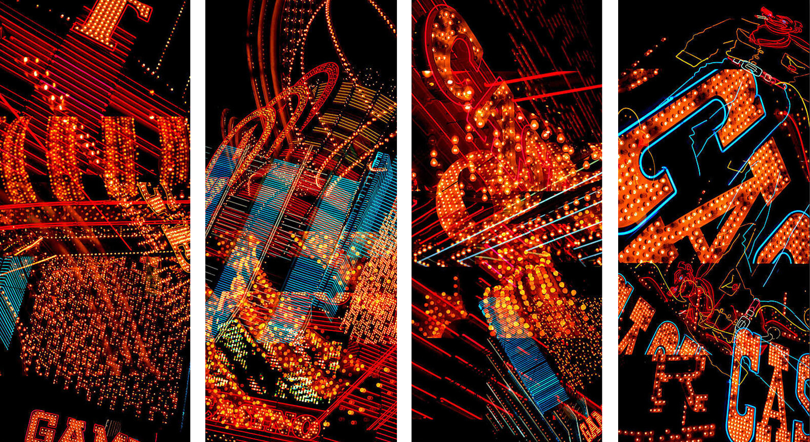 Las Vegas Man Tetraptych by Jenny Okun Las Vegas Man Tetraptych by Jenny Okun