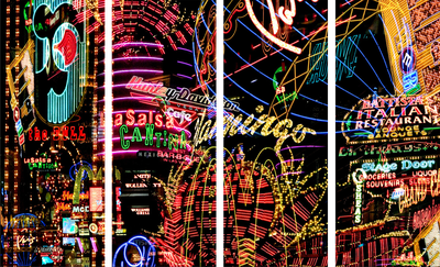 Las Vegas Lights Cantina Tetraptych von Jenny Okun