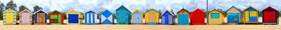 Brighton Beach Huts I von Michael Warrilow
