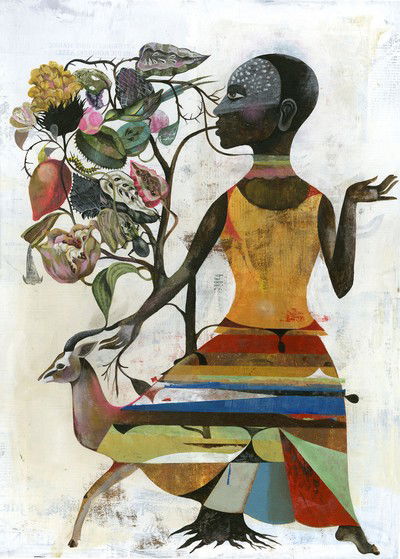 African Dress by Olaf Hajek