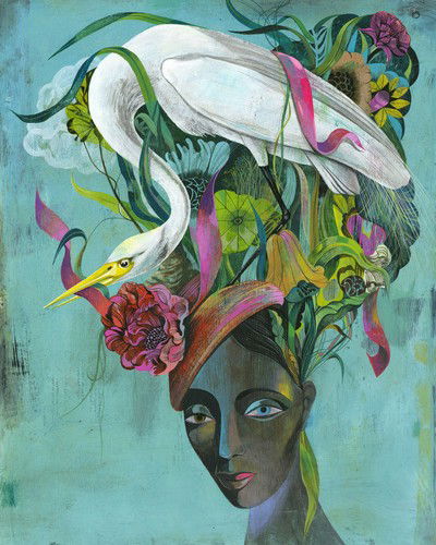 The Great Egret von Olaf Hajek