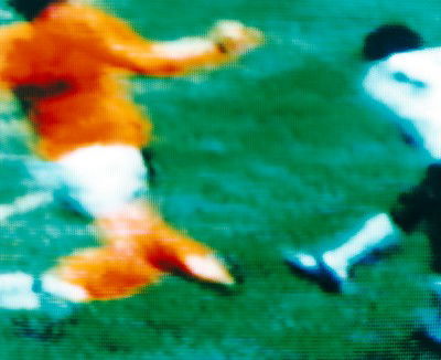 Gerd Muller & Ruud Krol West Germany v Holland 2-1 (Final) 7.07.1974, Olympiastadion, Munich, West Germany von Robert Davies