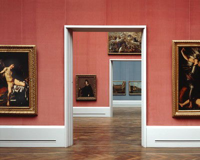 Gemäldegalerie rot/blau
