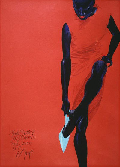 Black Beauty - Red Dress von Wolfgang Joop