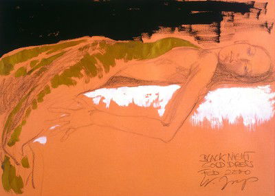 Black Night - Gold Dress von Wolfgang Joop