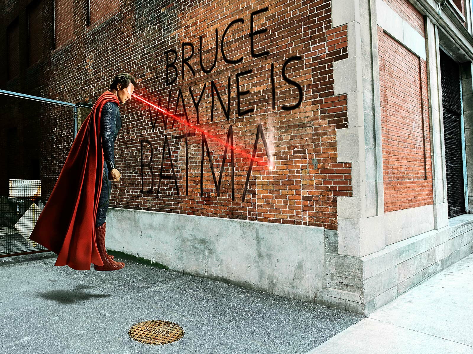 Bruce Wayne Graffiti - Daniel Picard